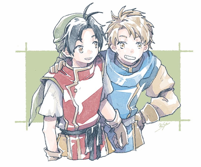 tir mcdohl and ted (gensou suikoden and 1 more) drawn by michibata_65