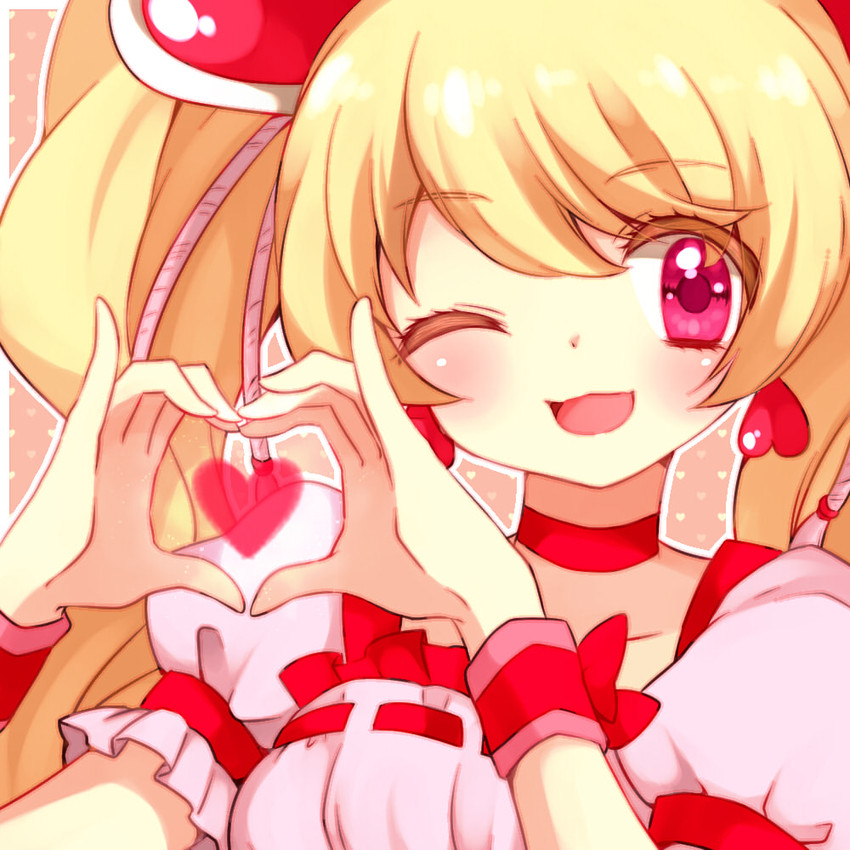 momozono love and cure peach (precure and 1 more) drawn by yuucho_(cololal)