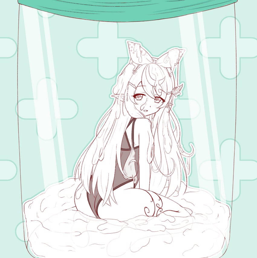 pomu rainpuff (nijisanji and 1 more) drawn by kisaragi_1go