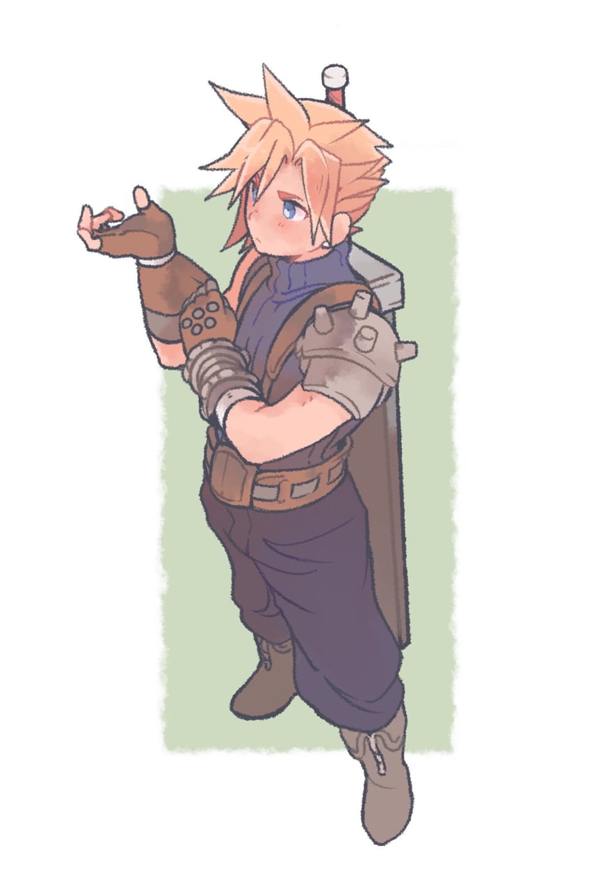 cloud strife (final fantasy and 1 more) drawn by tasituma2