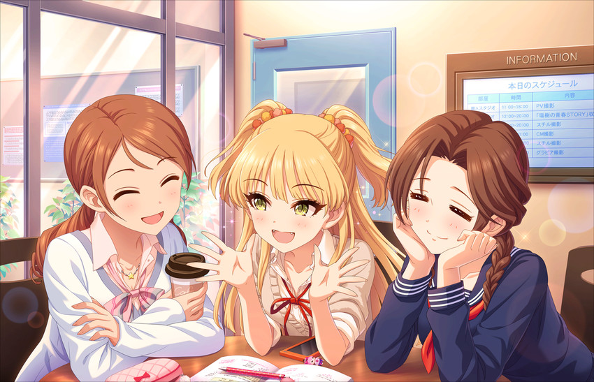 jougasaki mika, jougasaki rika, hojo karen, and kawashima mizuki (idolmaster and 2 more)