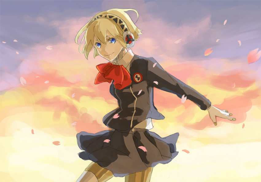aigis (persona and 1 more) drawn by yoshi_92