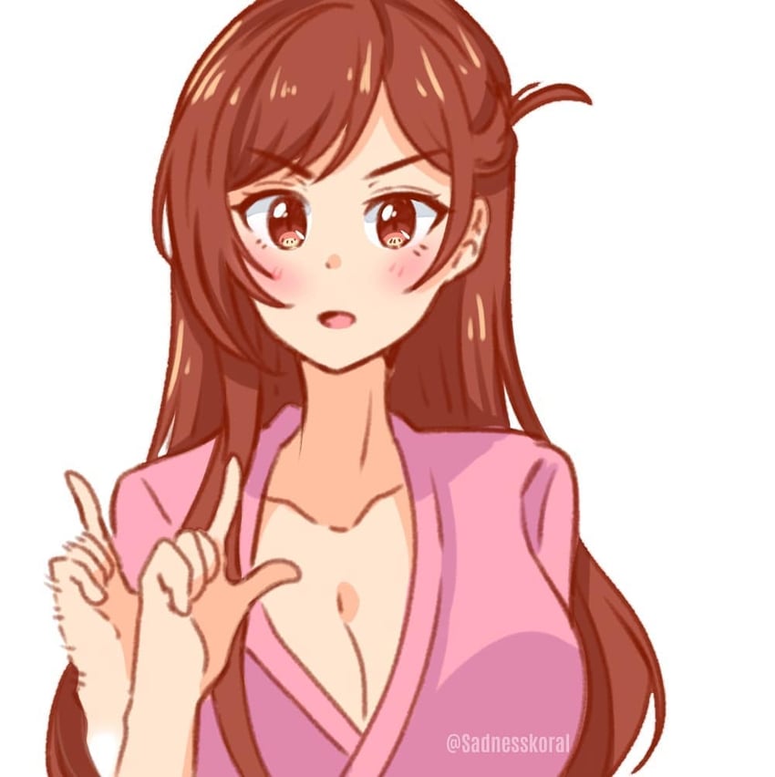 mizuhara chizuru (kanojo okarishimasu) drawn by sadnesskoral
