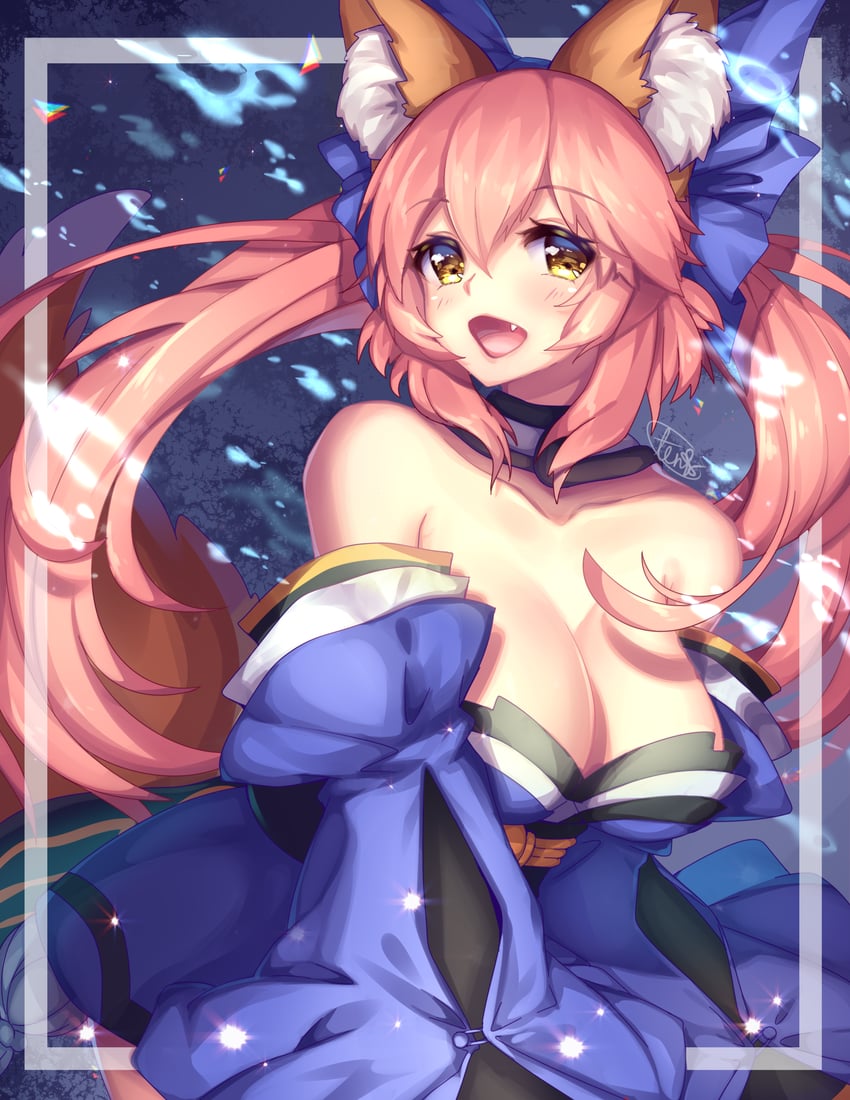 tamamo and tamamo no mae (fate and 2 more) drawn by tenmuki
