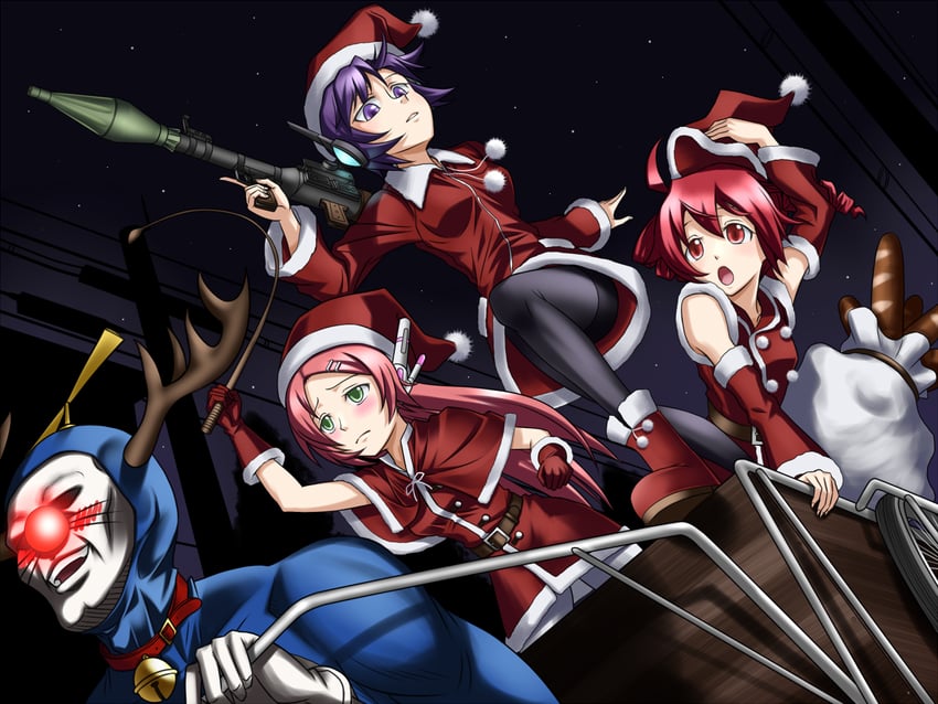 kasane teto, doraemon, utane uta, and momone momo (utau and 1 more) drawn by tk28