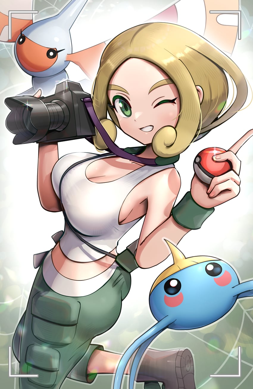 viola, masquerain, and surskit (pokemon and 1 more) drawn by gonzarez