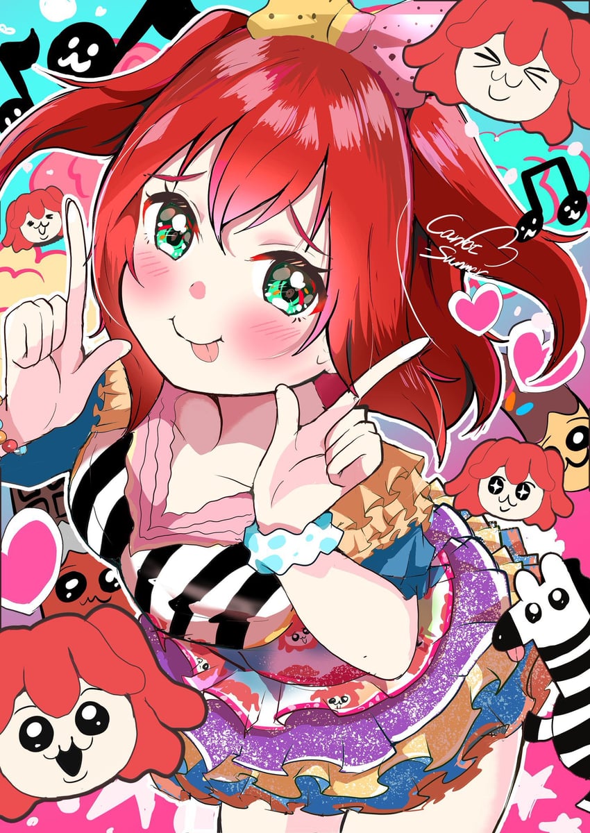 kurosawa ruby (love live! and 1 more) drawn by carrot_summer