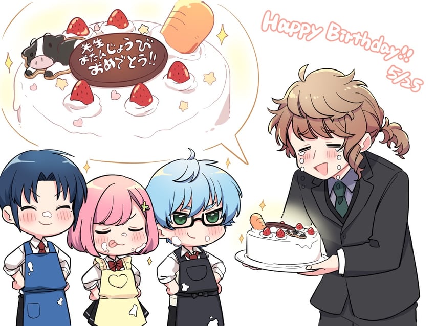 protagonist, himuro inori, mikage kojirou, and hiiragi yanosuke (tokimeki memorial and 2 more) drawn by yukijiro