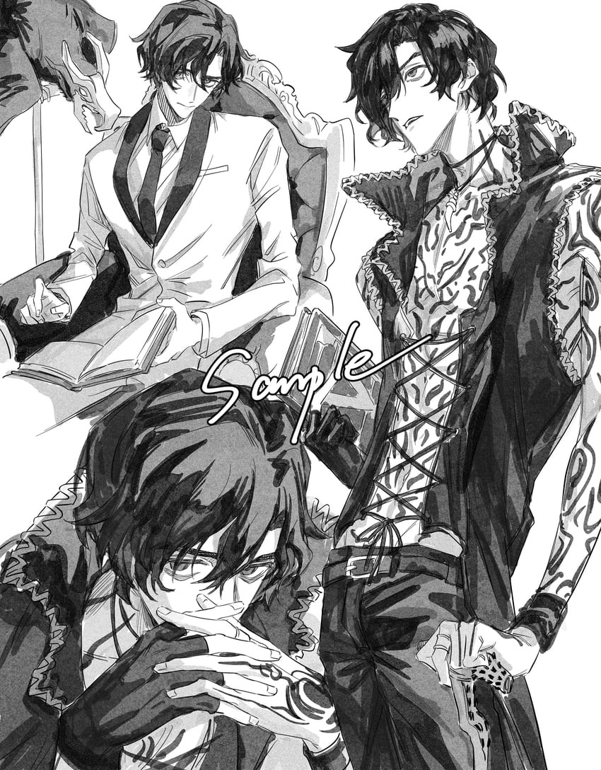 v and griffon (devil may cry and 1 more) drawn by suminase