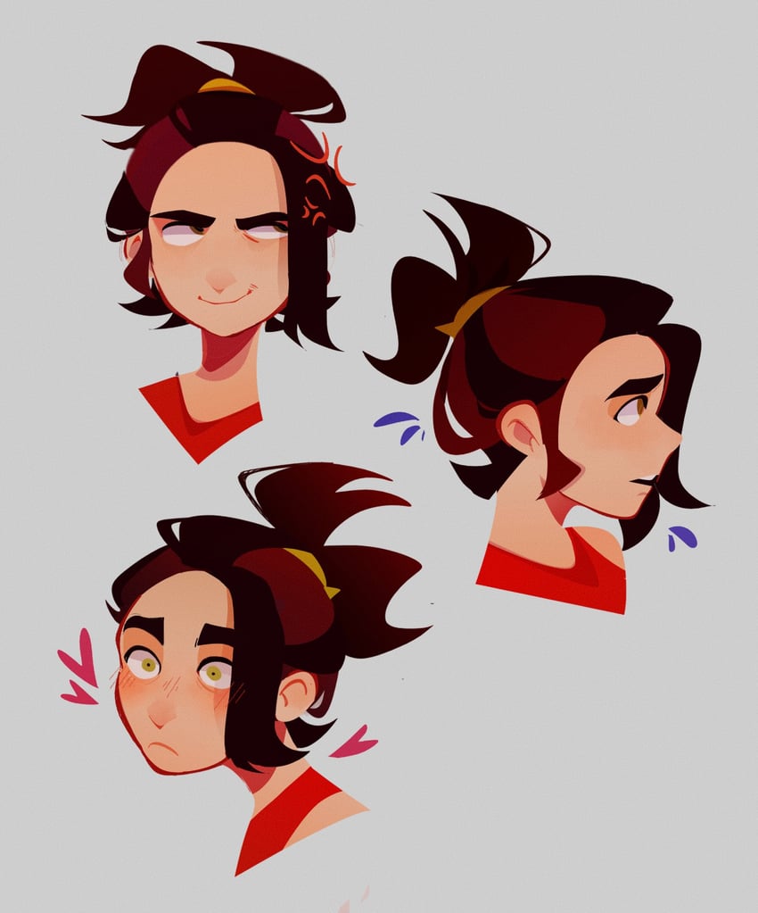 kieran (pokemon and 1 more) drawn by tamii_(tampokedex)