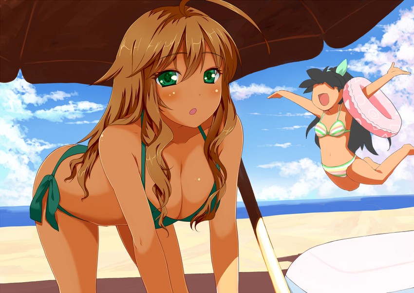 hoshii miki and ganaha hibiki (idolmaster) drawn by b-ginga