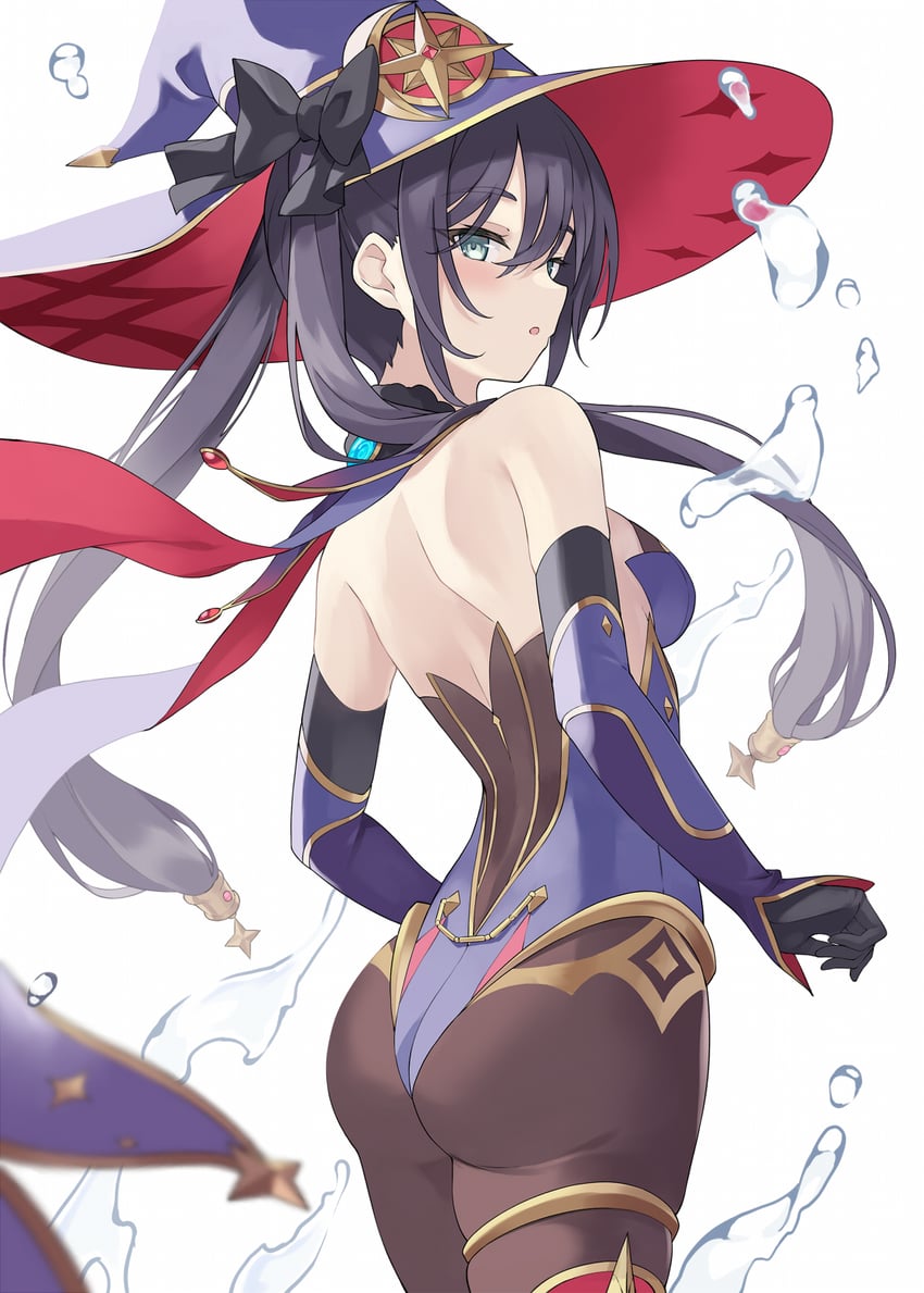 mona (genshin impact) drawn by 100percent_park