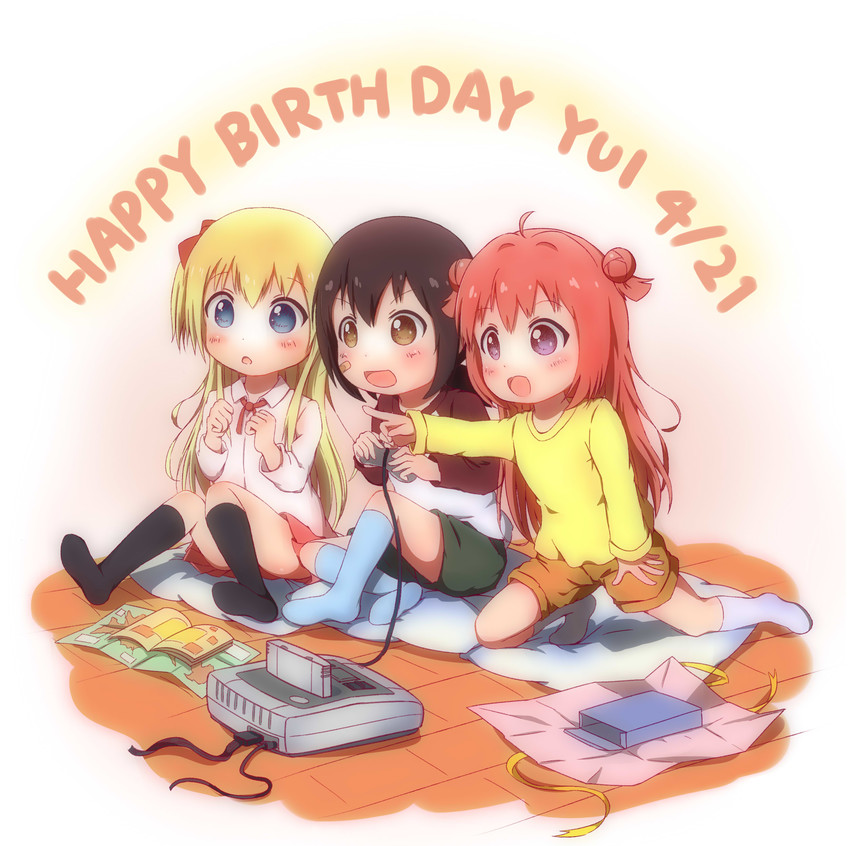 toshinou kyouko, akaza akari, and funami yui (yuruyuri) drawn by fire_(pixiv)