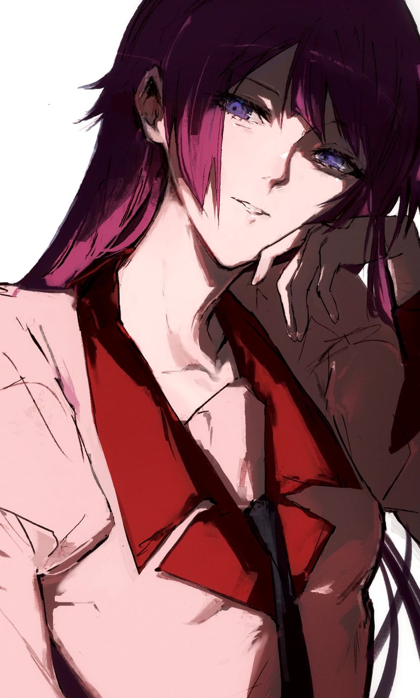 senjougahara hitagi (monogatari and 1 more) drawn by moku_(muooku)