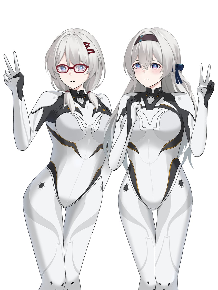 firefly and ar-214 (honkai and 1 more) drawn by nicel