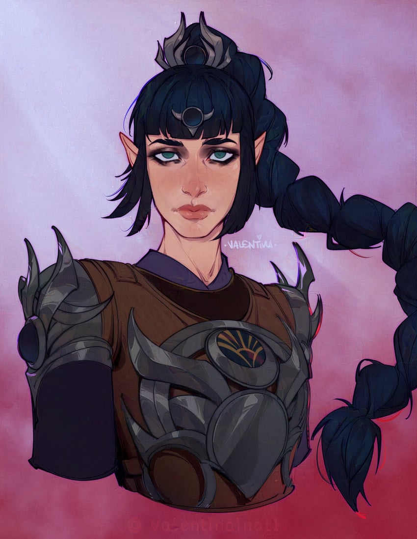 shadowheart (dungeons & dragons and 2 more) drawn by valentina_tavolilla