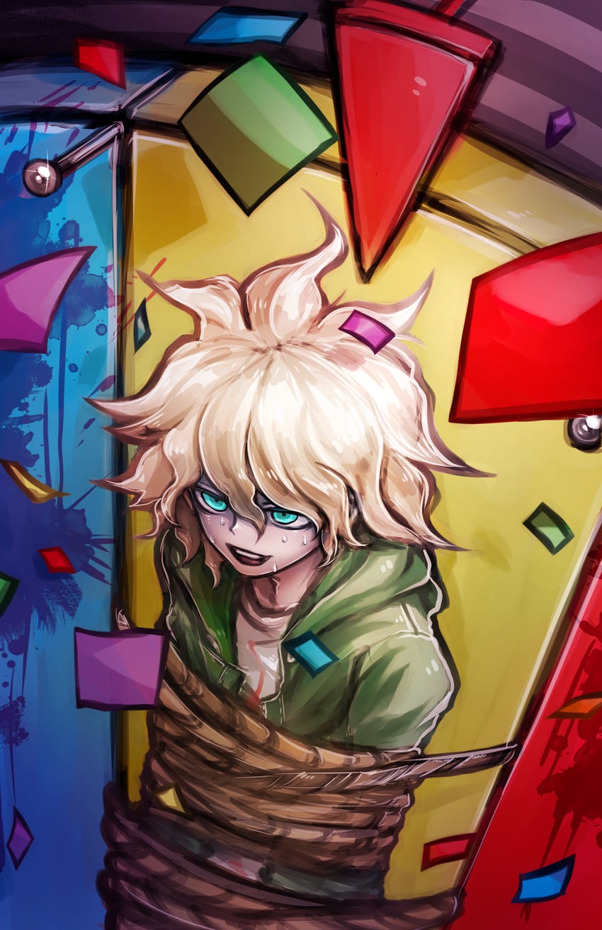 komaeda nagito (danganronpa and 1 more) drawn by riyuta
