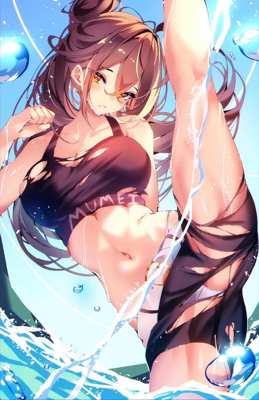 nanashi mumei (hololive and 1 more) drawn by the0neulost