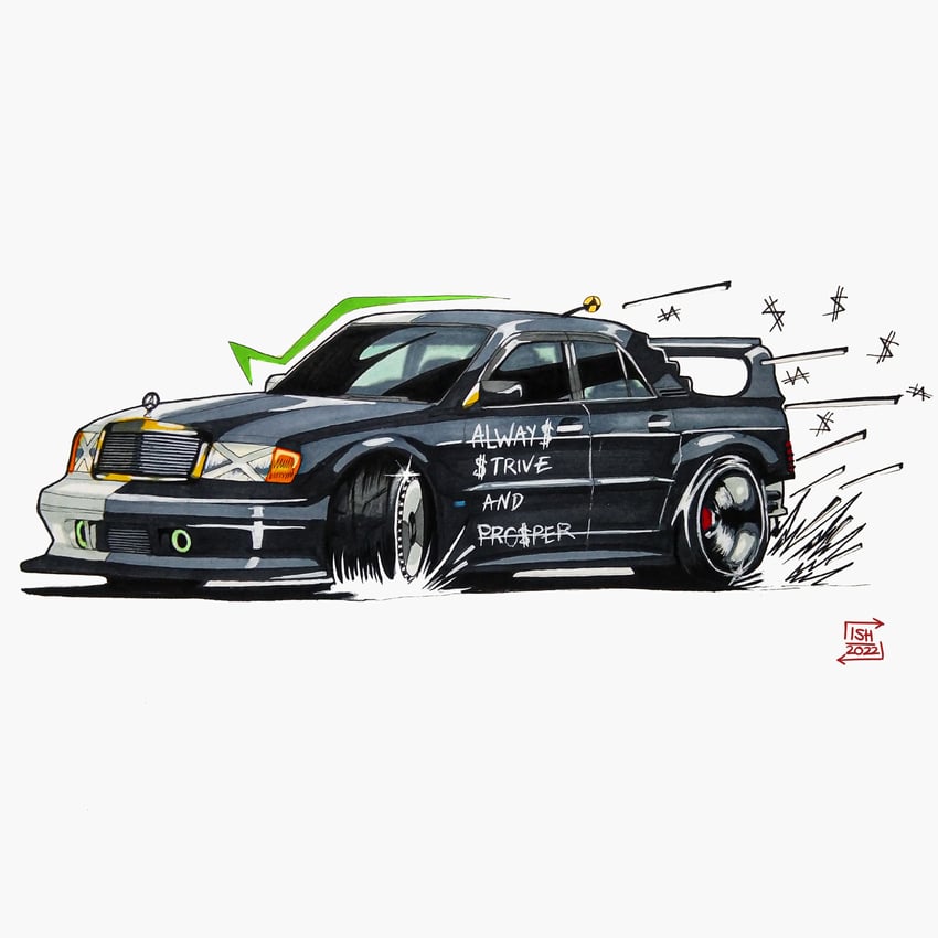 need for speed and 1 more drawn by ish_babaria
