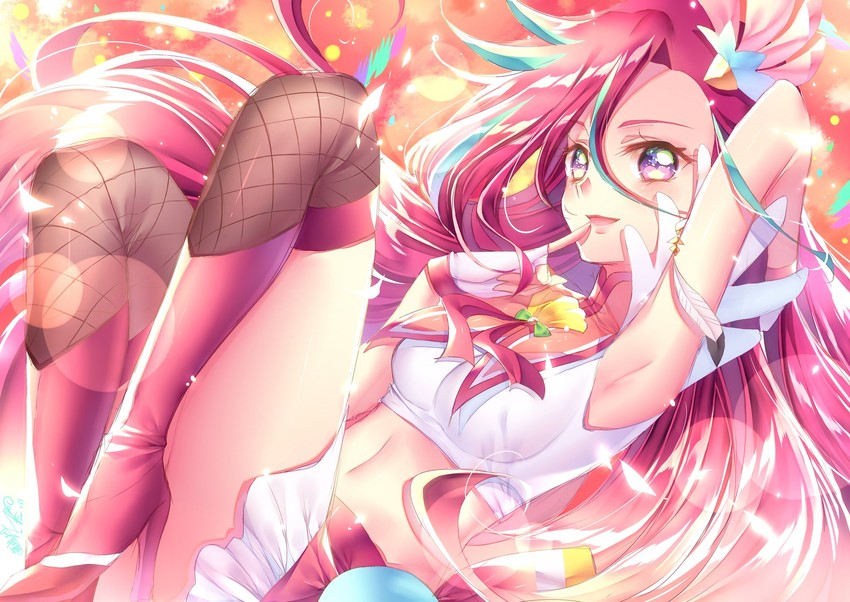takizawa asuka and cure flamingo (precure and 1 more) drawn by touki_matsuri