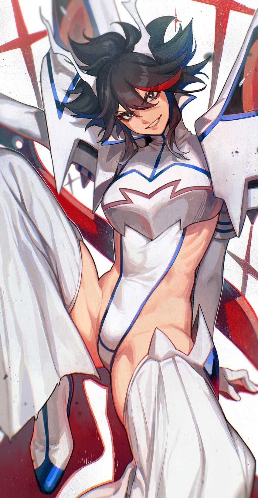 matoi ryuuko and junketsu (kill la kill) drawn by gootai