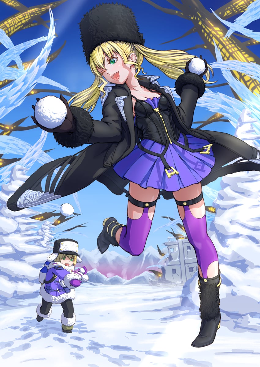mia karnstein and nicola karnstein (code vein) drawn by mitei_(pixiv2505037)