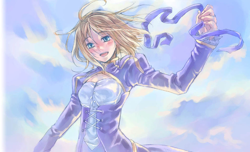 artoria pendragon and saber (fate and 1 more) drawn by tenkuu_sphere