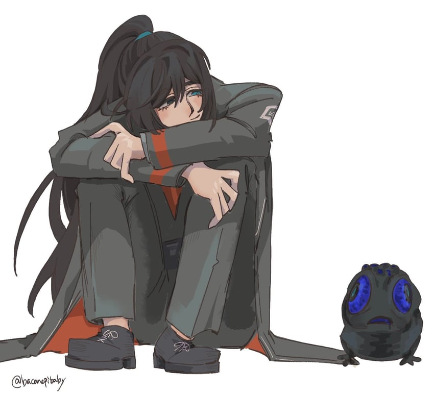 hong lu and blubbering toad (project moon and 1 more) drawn by baconepibaby