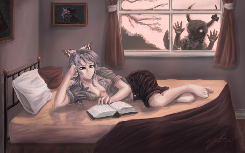 fujiwara no mokou, kamishirasawa keine, houraisan kaguya, and ex-keine (touhou) drawn by zucreelo