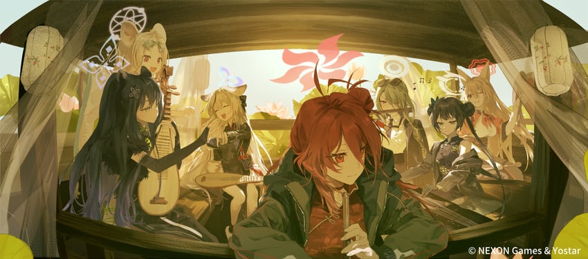 kisaki, kokona, shun, reijo, rumi, and 2 more (blue archive) drawn by yu-y_(824412)