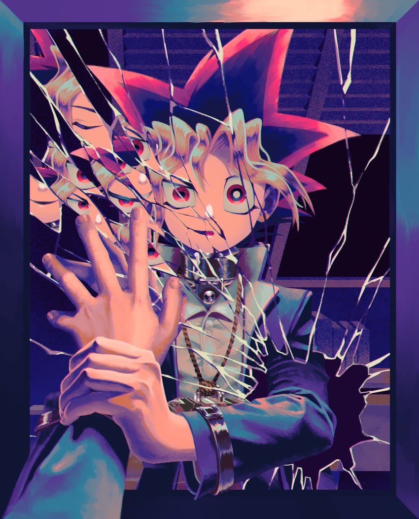 muto yugi and yami yugi (yu-gi-oh!) drawn by chiinosuke