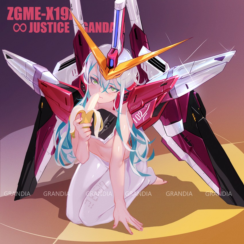 infinite justice gundam (gundam and 2 more) drawn by grandia_lee