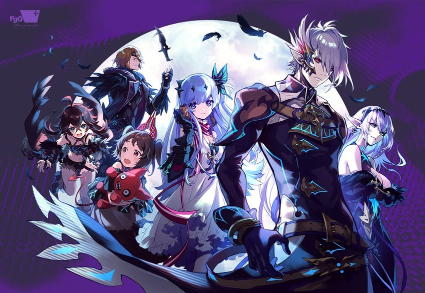 spica, mea, ila, zahar, laetitia, and 1 more (ta ga tame no alchemist) drawn by shiro_(castle.gumi)