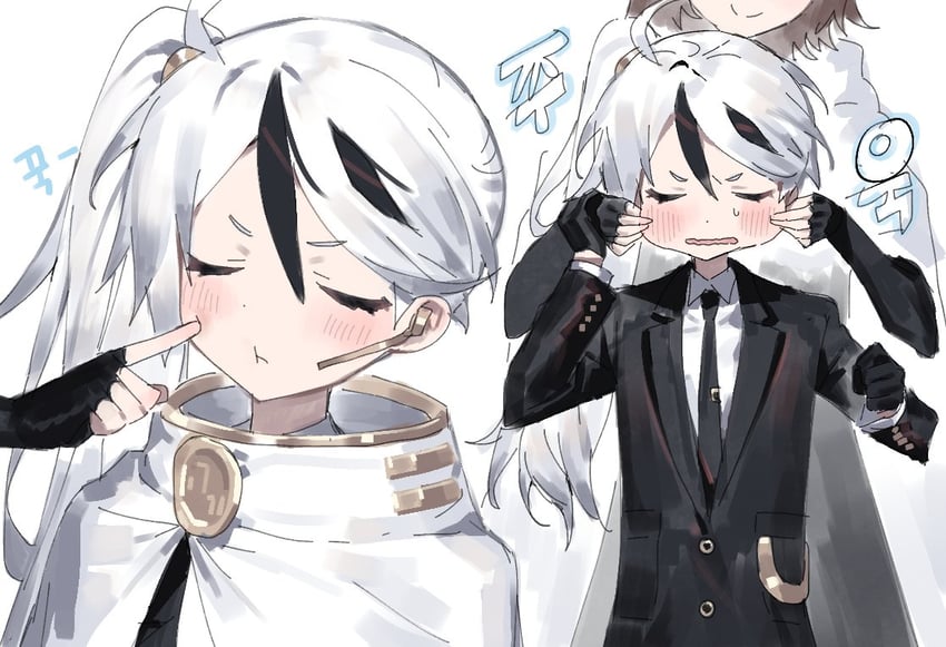yan vismok and moirai (project moon and 1 more) drawn by maratang
