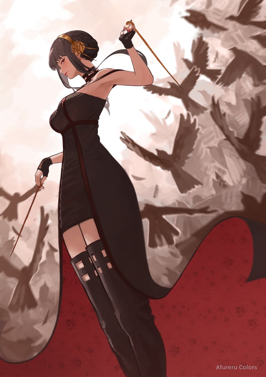 yor briar (spy x family) drawn by afureru_colors