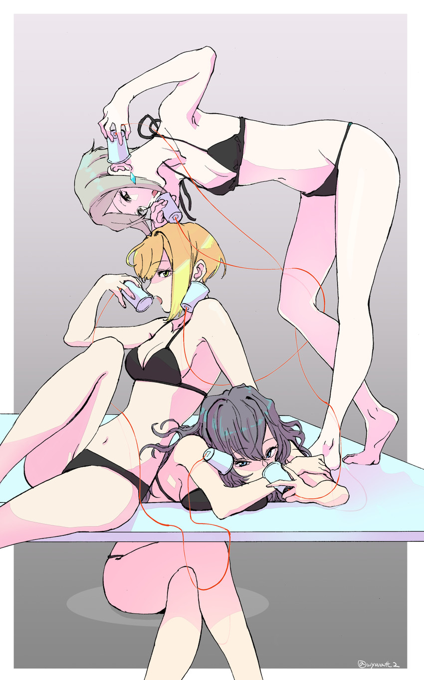 ichinose shiki, miyamoto frederica, and shiomi syuko (idolmaster and 1 more) drawn by watanuki_hiroya
