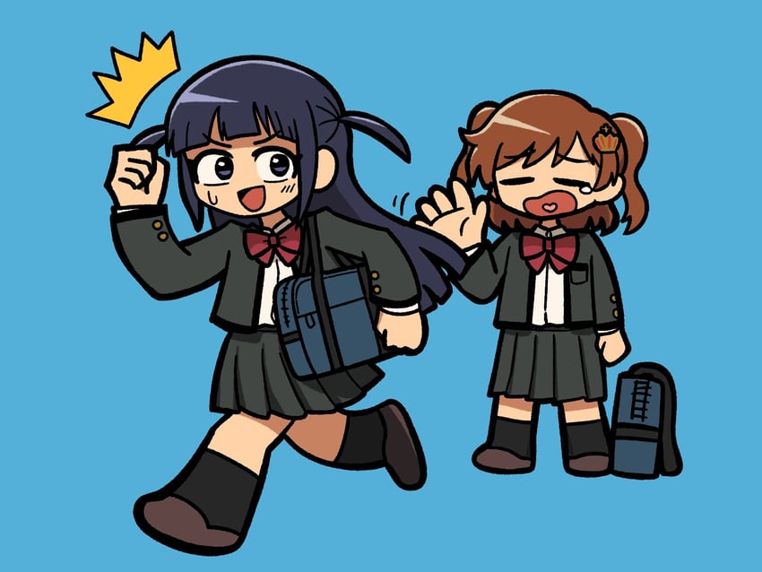 aijou karen and tsuyuzaki mahiru (shoujo kageki revue starlight) drawn by fis_(t83192933)