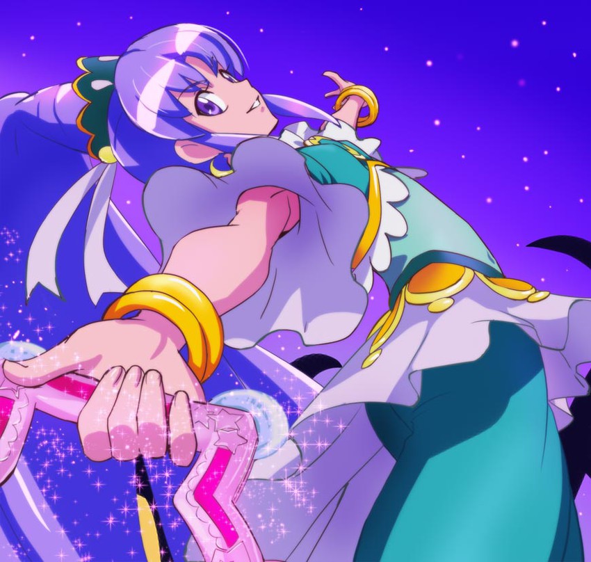 hikawa iona and cure fortune (precure and 1 more) drawn by haruyama_kazunori