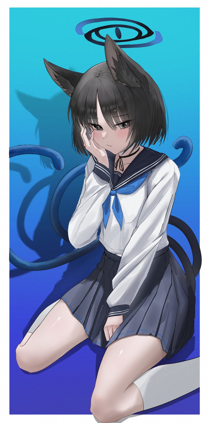kikyou (blue archive) drawn by yu_jing_qian_yin_kikno