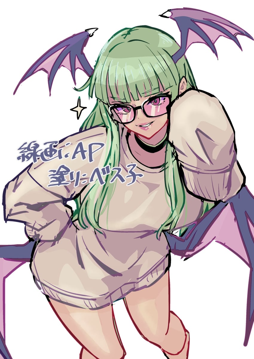 morrigan aensland (darkstalkers) drawn by ap_cammy and hanayamabethko