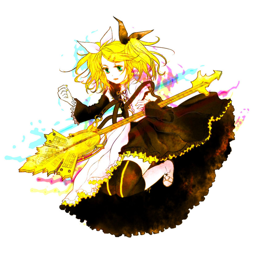 kagamine rin (vocaloid and 1 more) drawn by shinryou_rei