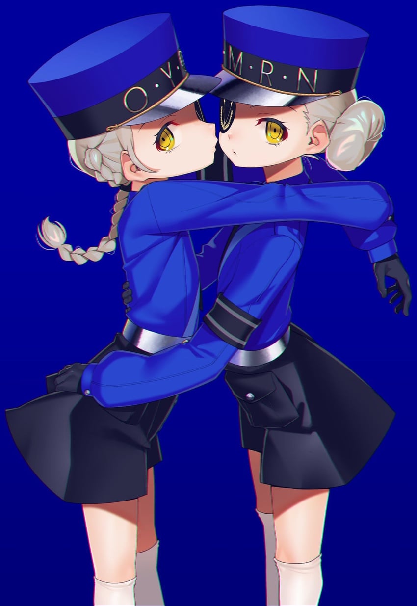 caroline and justine (persona and 1 more) drawn by miyamae_(miyazen9311)