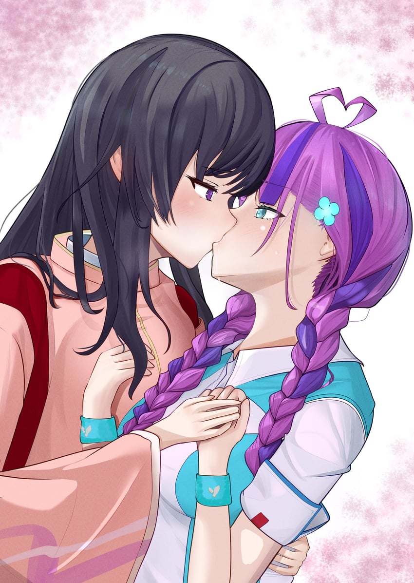 date akari and nikaidou misato (heaven burns red) drawn by lilyhoney