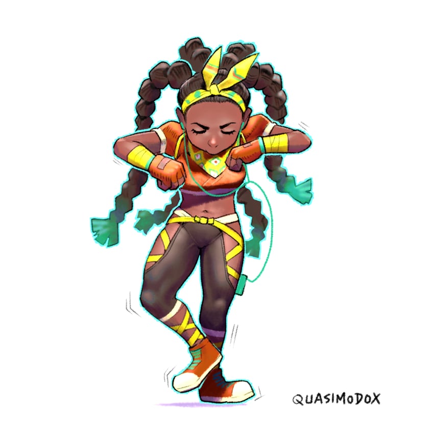 kimberly jackson and kendrick lamar (street fighter and 1 more) drawn by quasimodox