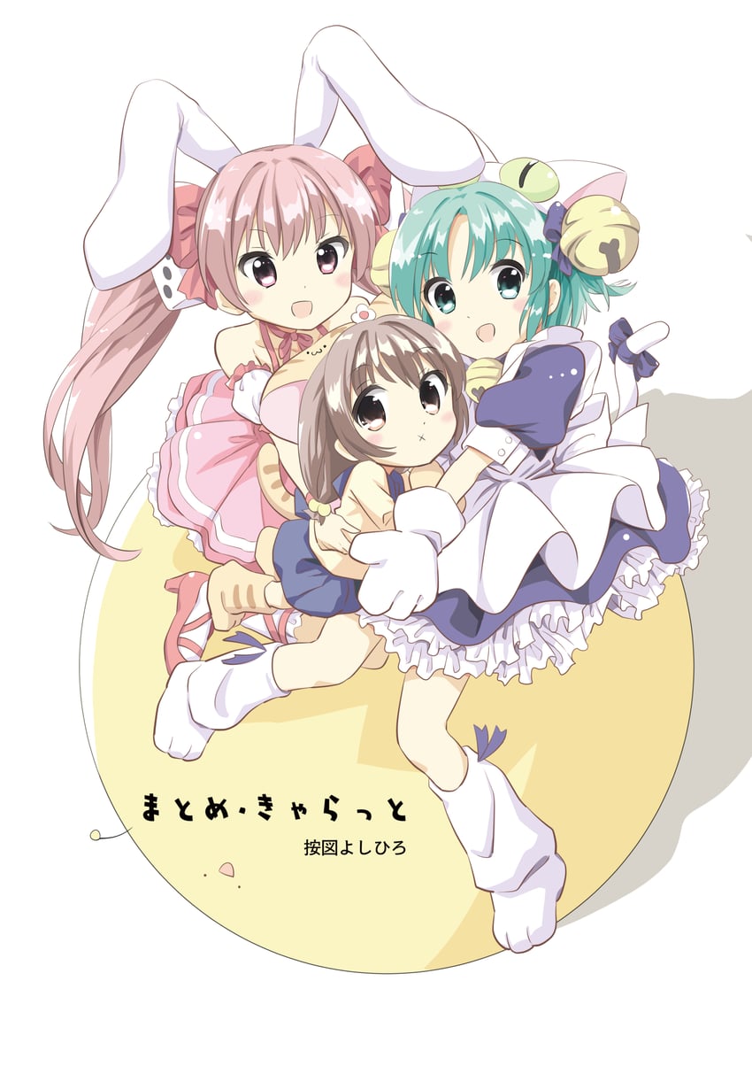 usada hikaru, dejiko, puchiko, and gema (di gi charat) drawn by anzu_yoshihiro