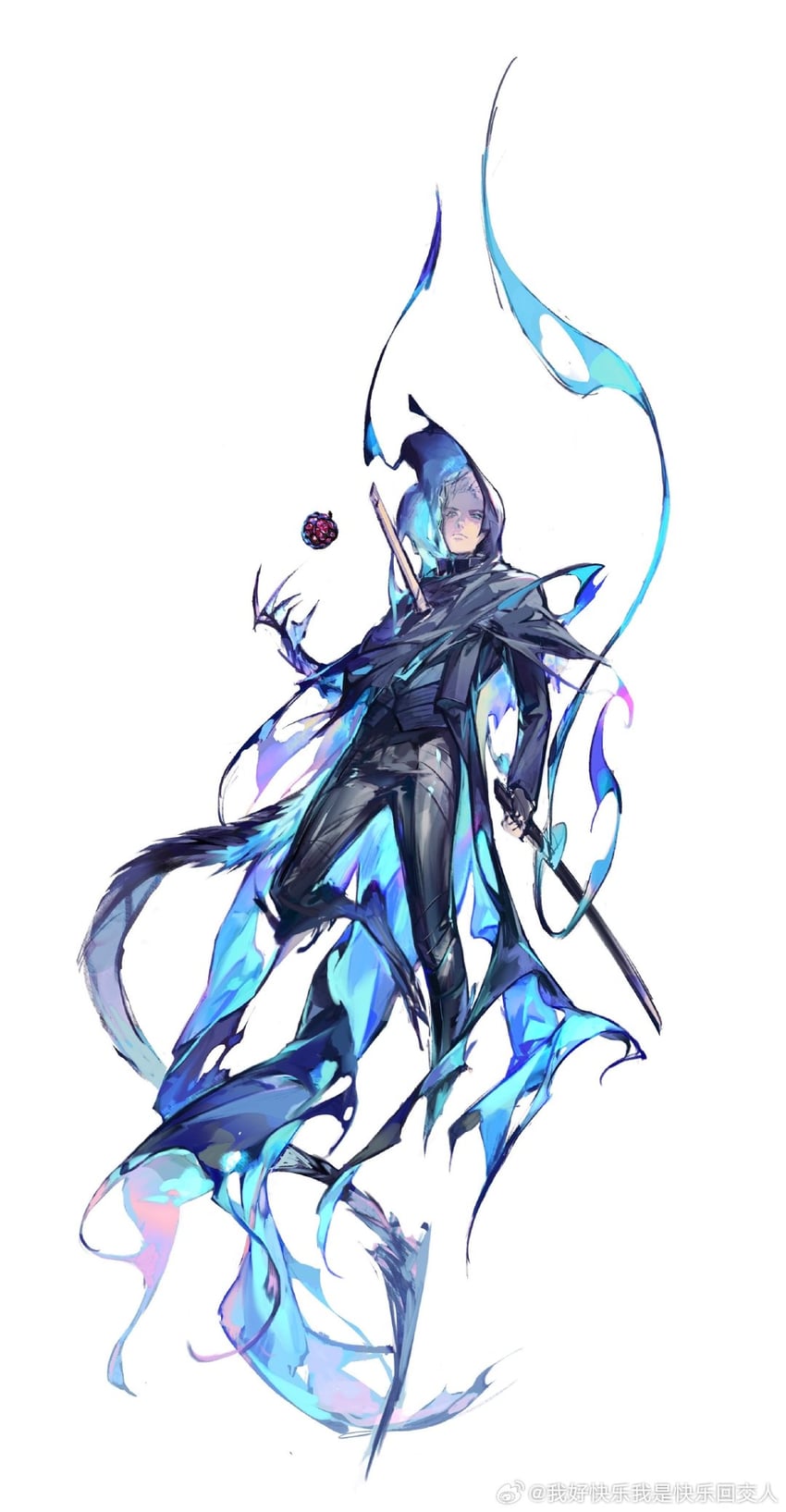 vergil (devil may cry and 1 more) drawn by weibo_7054093389