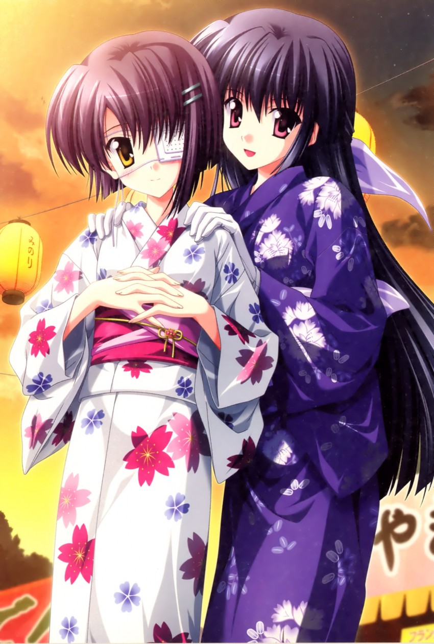 shindou chihiro and amamiya yuuko (ef) drawn by nanao_naru