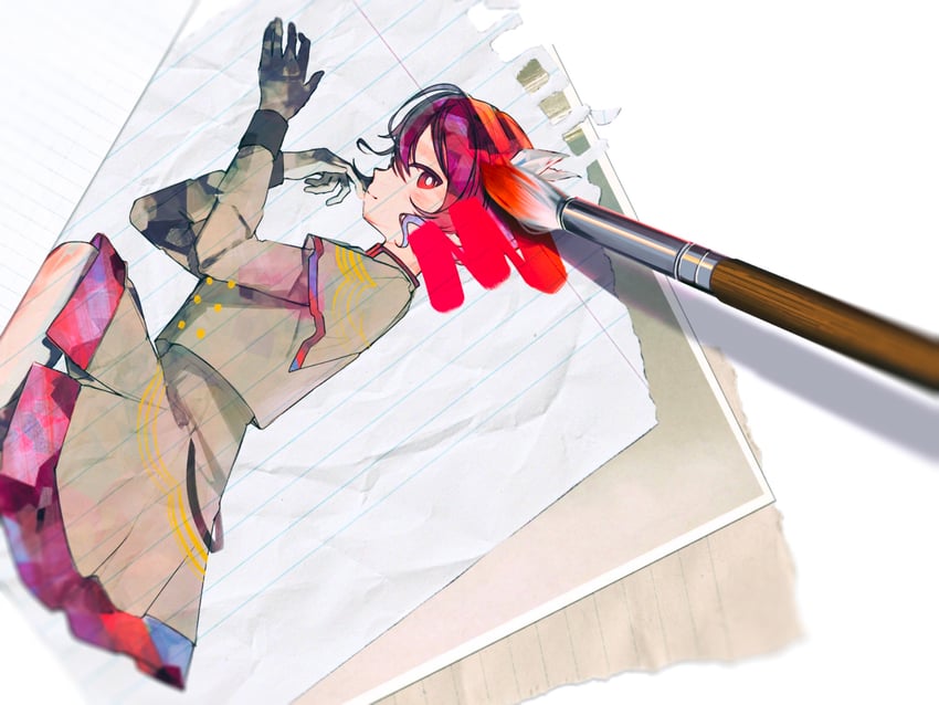 kasane teto (utau and 1 more) drawn by popomine_(popo3ne)