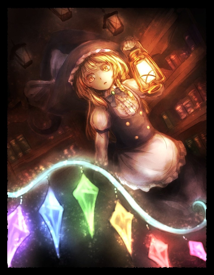 kirisame marisa and flandre scarlet (touhou) drawn by haiki_(hakkyoii06)