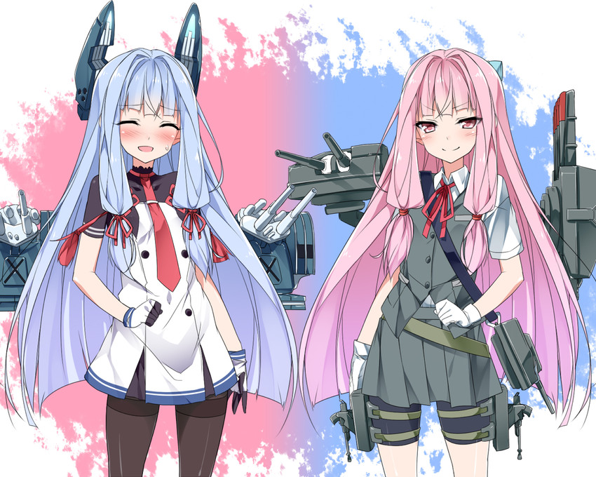 murakumo, shiranui, kotonoha akane, kotonoha aoi, and murakumo kai ni (kantai collection and 1 more) drawn by mtu_(orewamuzituda)